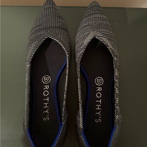 Rothy's Women's Gray and Black Flats